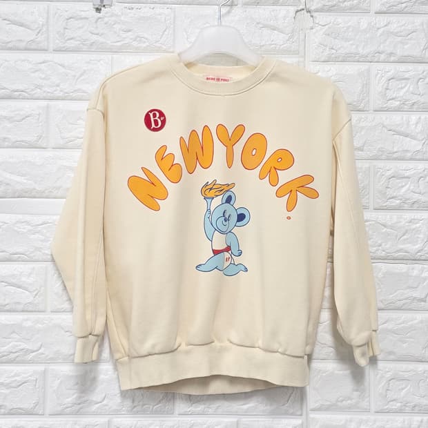 베베드피노 뉴욕 베어 키즈 맨투맨 130