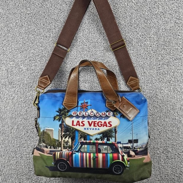 폴 스미스 라스베가스 미니쿠퍼 캔버스 토트백 (42X31) / 11035