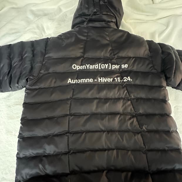 oy 블랙 숏패딩