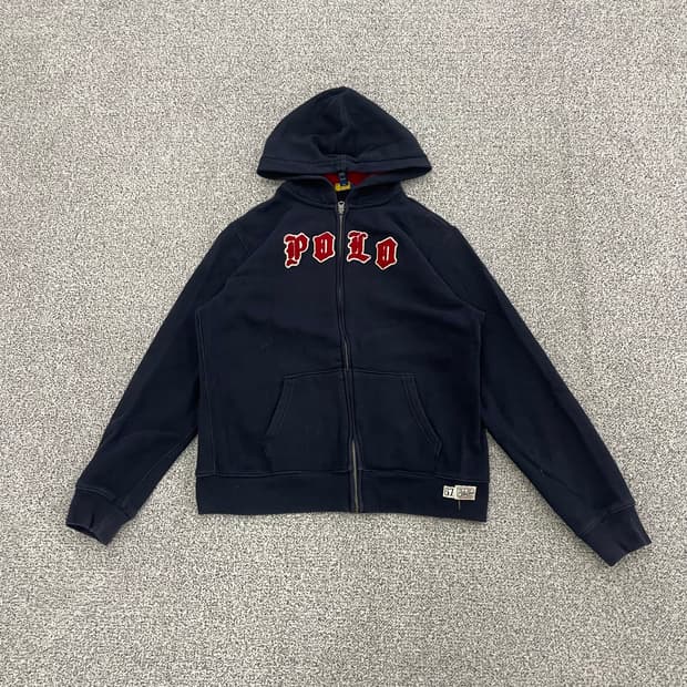폴로랄프로렌 네이비 후드 집업 0115HS1