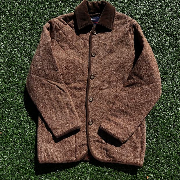 90s ANTI BALLISTIC 빈티지 헤링본 퀼팅자켓 (실측확인)