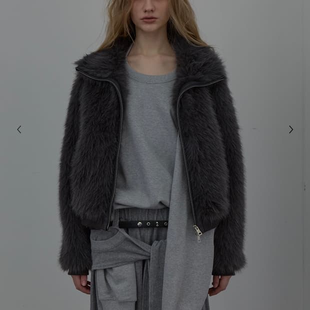 LCDC 퍼집업자켓 그레이(새상품)