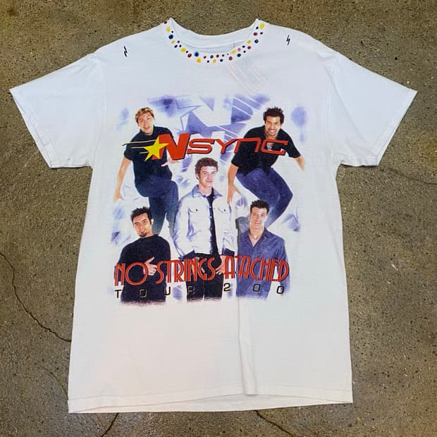 00s Nsync world tour 밴드티