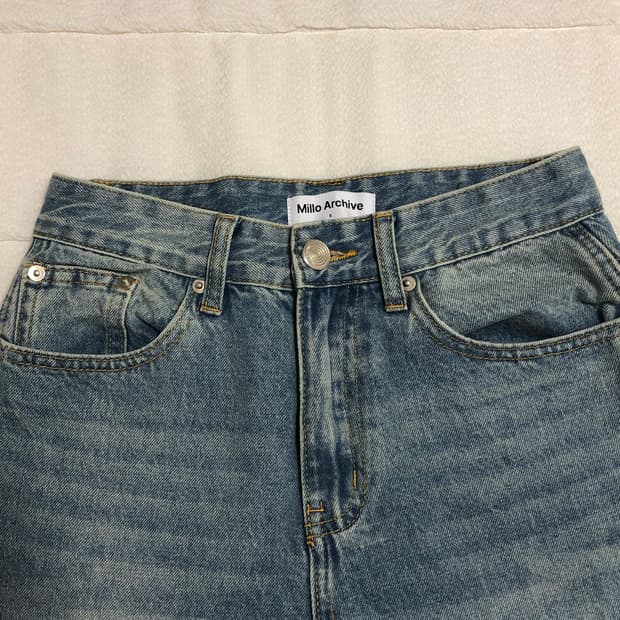밀로우먼 연청 부츠컷 팬츠 (s size) 