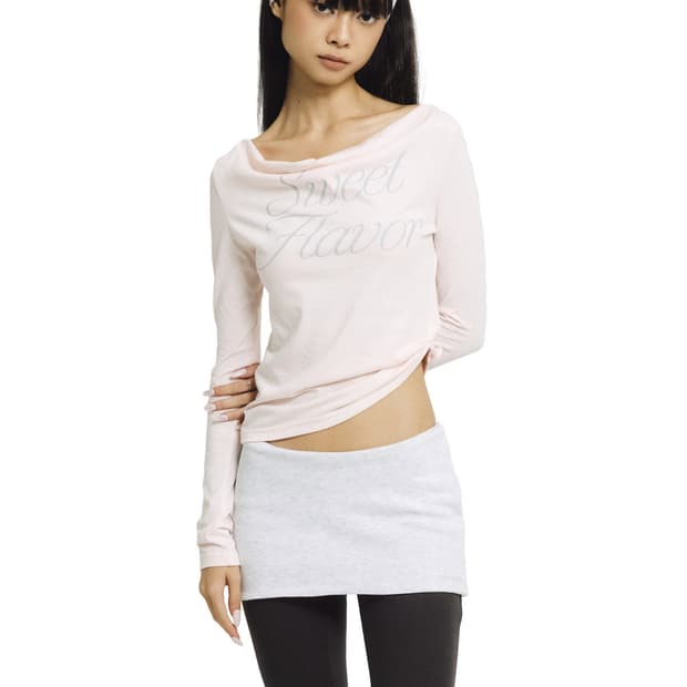 포어링 스윗 플레이버 드레이프 티셔츠 