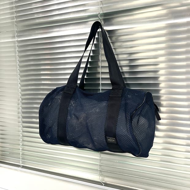 PORTER-MESH BOSTON BAG (Navy)