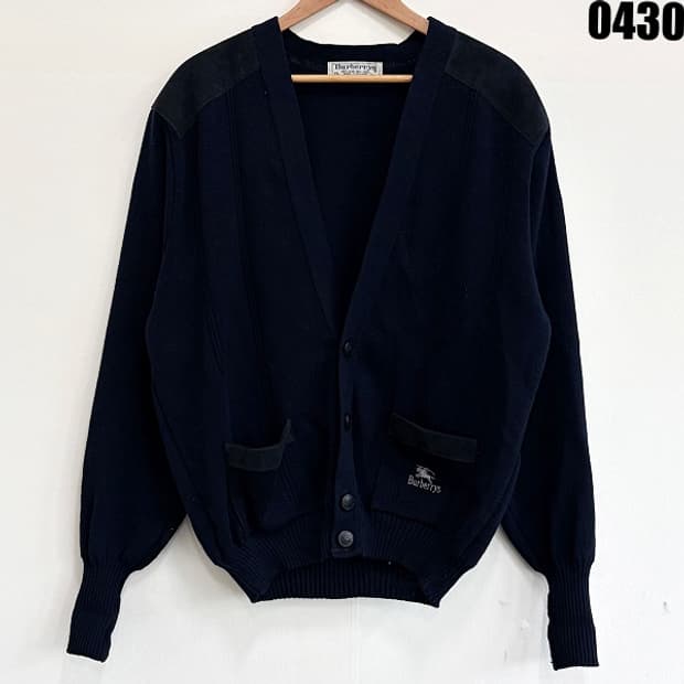 버버리 버버리스 울 가디건 네이비 XL 0430