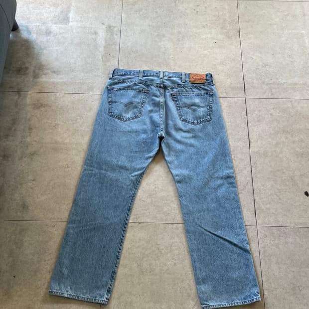 리바이스501 연청 데님 팬츠