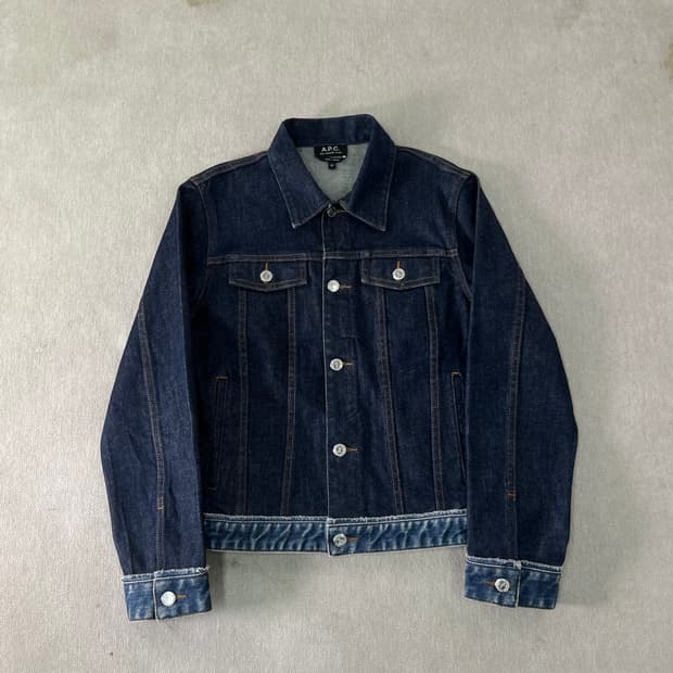 W 95 A.P.C 아페쎄 인디고 데님 자켓