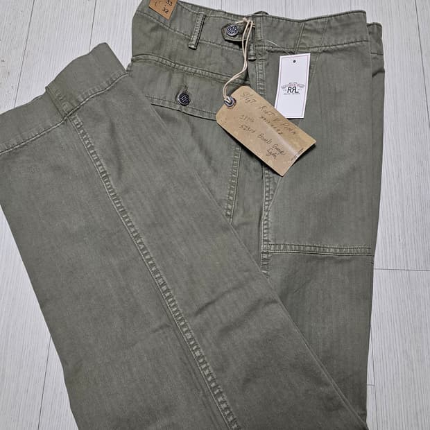 RRL 헤링본 퍼티그 팬츠  33X32 사이즈