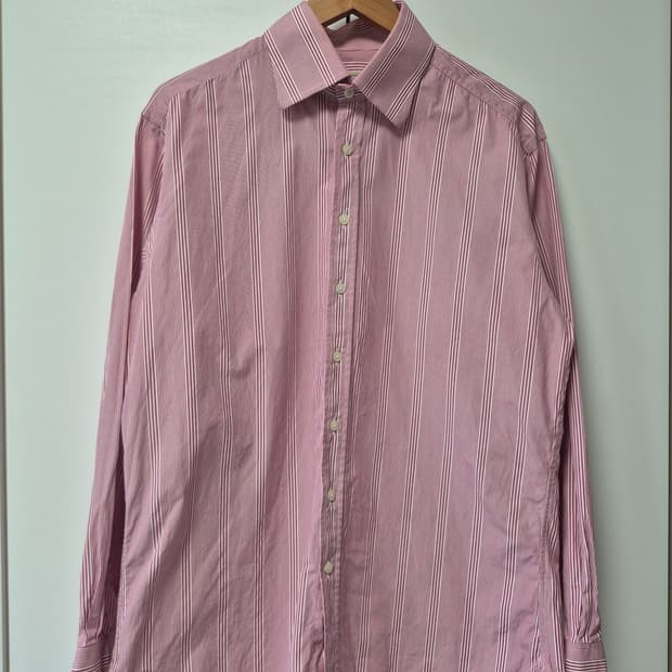 (정품/16-41) 버버리  스트라이프 셔츠 남성 100~105사이즈
