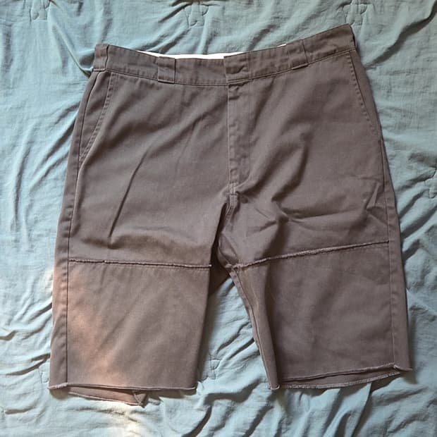 뤡코즈 더블니 쇼츠 네이비 (3)