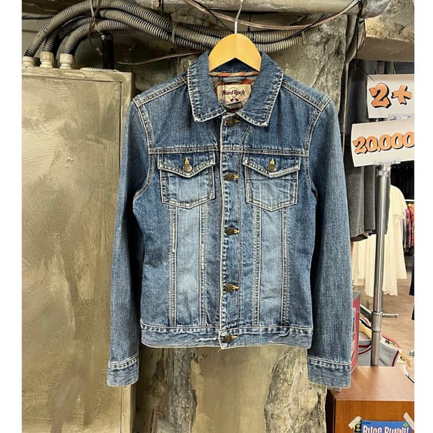 하드락 카페 데님 자켓 S #csz4079