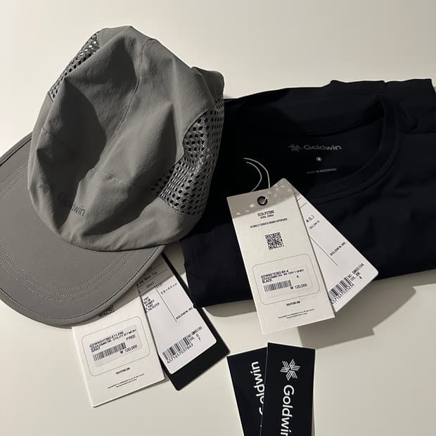 goldwin jet mesh cap&wf-dry t-shirt 일괄