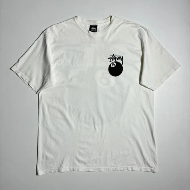 스투시 STUSSY 시그니처 로고 8볼 그래픽 반팔 티셔츠 R2635