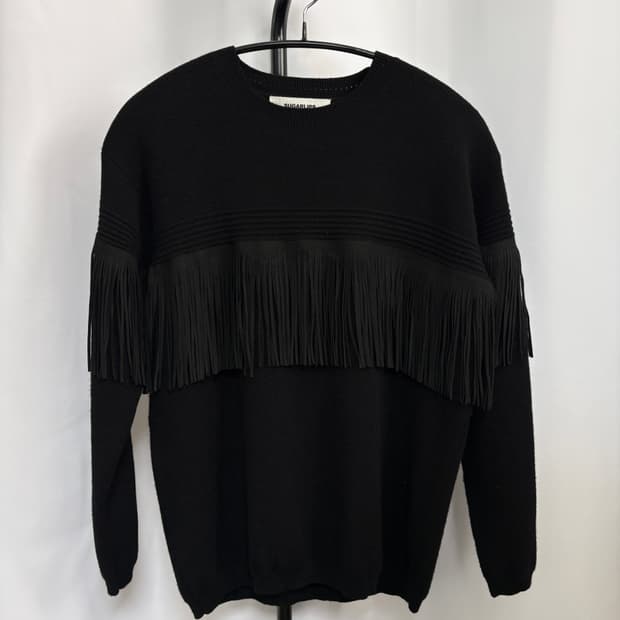 웨스턴 프린지 니트