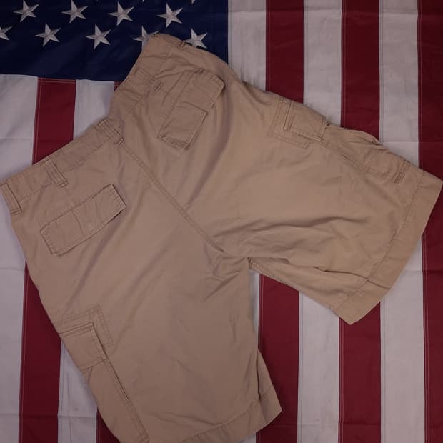 오리지날 폴로 진스 립스탑 성조기 카고 반바지