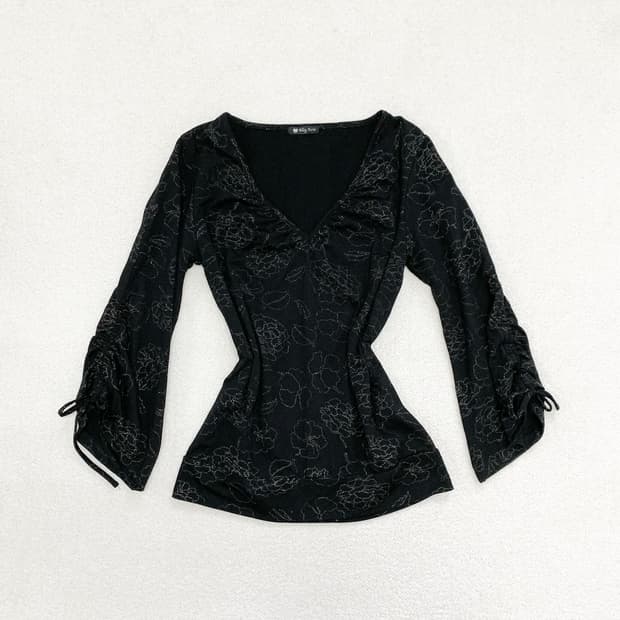 블랙페어리 글리터로즈 셔링 7부 탑