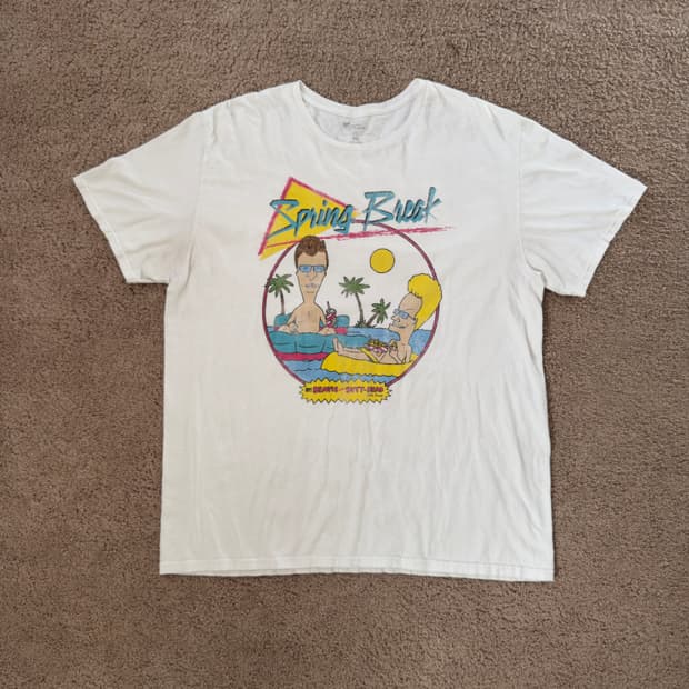 빈티지 MTV Beavis and Butt-head 공식 티셔츠