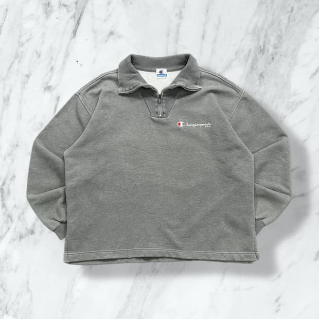 챔피온 00‘s 스웨트 크롭 카라티 L