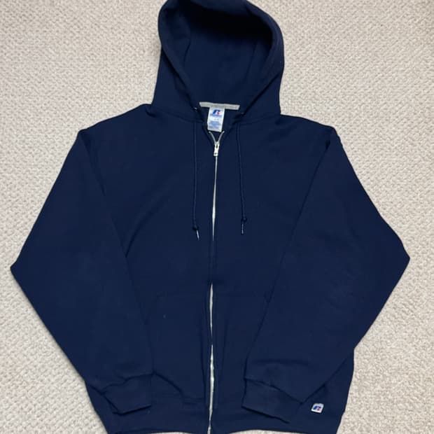 러셀 00s 후드집업 네이비 