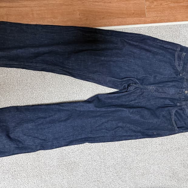 유니클로 jw앤더슨 인디고 진