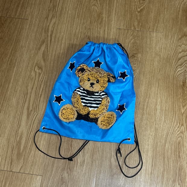 곰돌이 스트링 백팩 가방