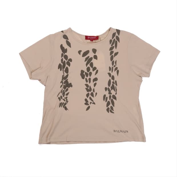 발망 Balmain Floral Printed T-shirt