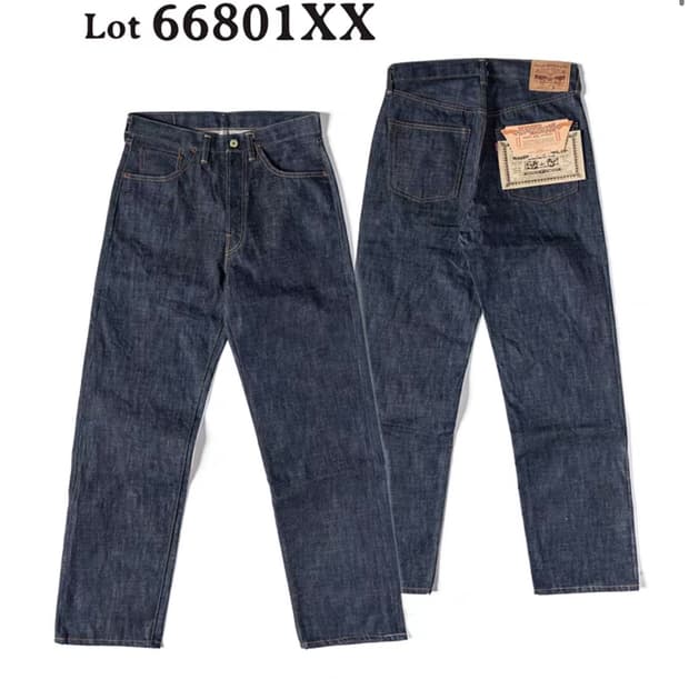 새상품 브론슨 66801xx 셀비지 데님 34 실측32