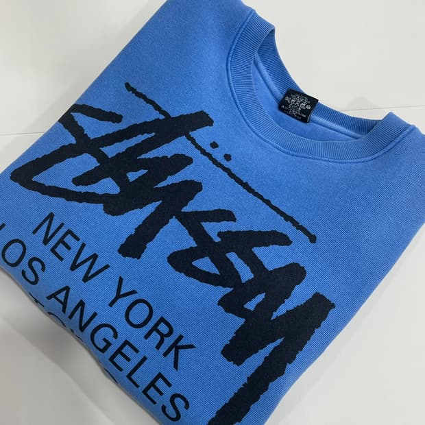 스투시 월드투어 크루넥 맨투맨 S