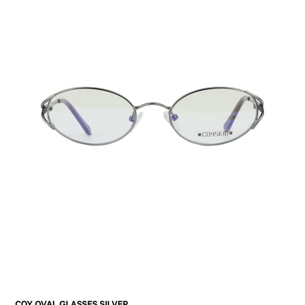 COY OVAL GLASSES SILVER