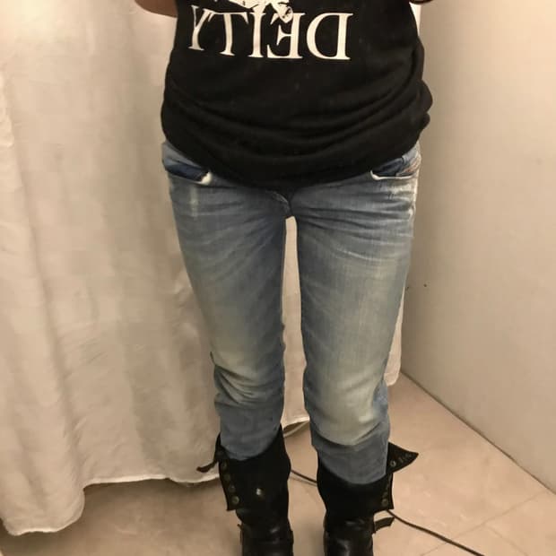 Diesel 디젤 로우 세미스트레이트 연청 데님