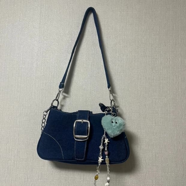 새상품) 홍대 빈티지 커스텀 데님 숄더백