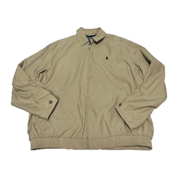폴로 랄프로렌 베이지 폴리쉘 블루종 자켓