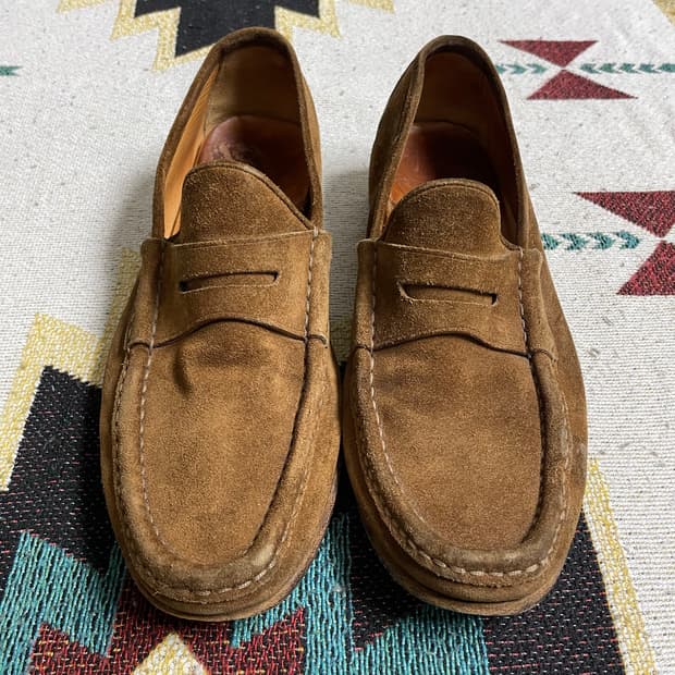 폴로 랄프로렌 퍼플라벨 스웨이드 로퍼(9D)