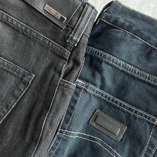 아르마니 꼴레지오니 청바지 블랙류 남녀공용