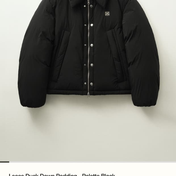 SATUR 세터 레체 덕 다운 패딩 팔레트 블랙 M
