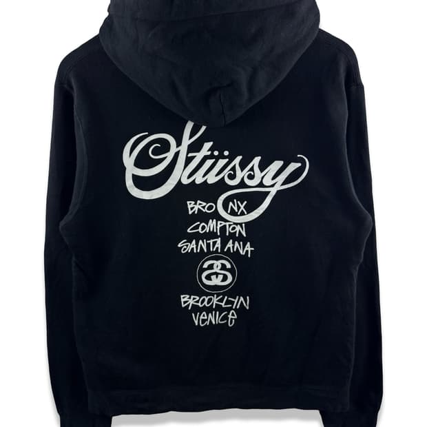 스투시 월드투어 블랙 후디2847