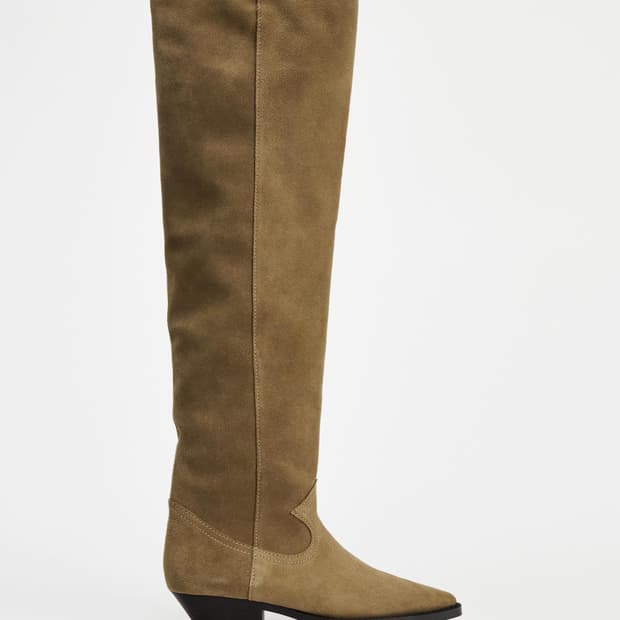 zara 자라 오버사이즈 카우보이 스웨이드 부츠