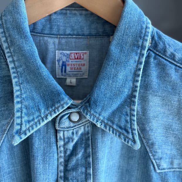 LVC 웨스턴 데님 셔츠 소우투스 L사이즈