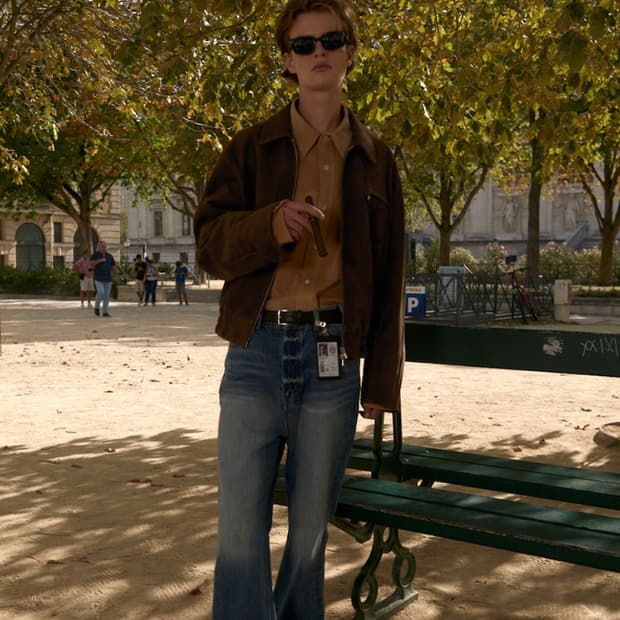 stu 브라운 스웨이드 자켓 m