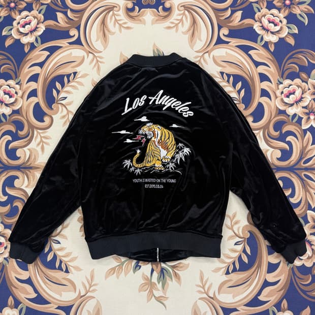 (F)랩 LAB 수베니어 벨벳 자켓(블랙)