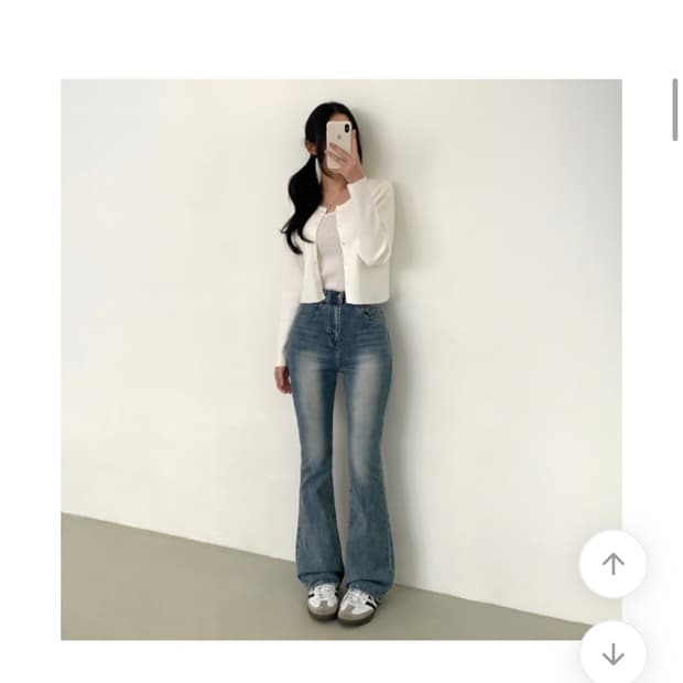 조이조이 잭스 부츠컷데님 롱 중청