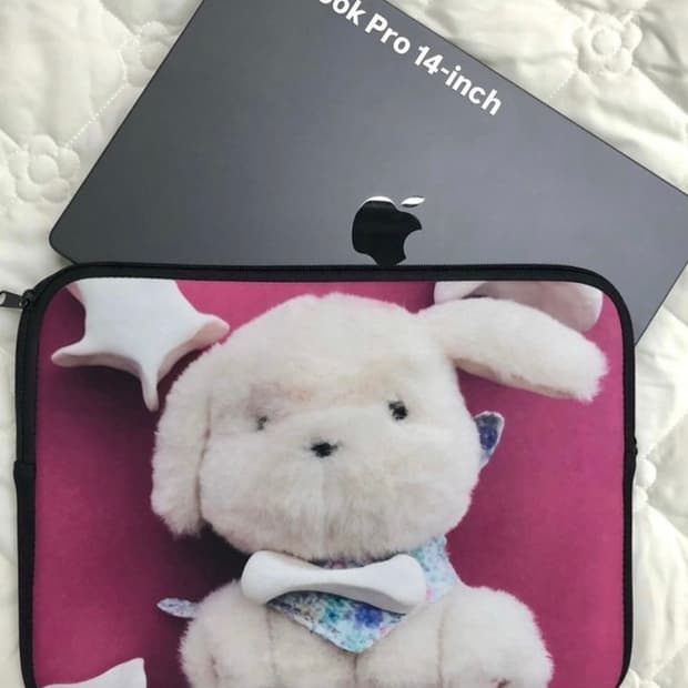 코이세이오 오후 노트북 파우치 케이스 + 스티커 + 고시오 타푸린 백 