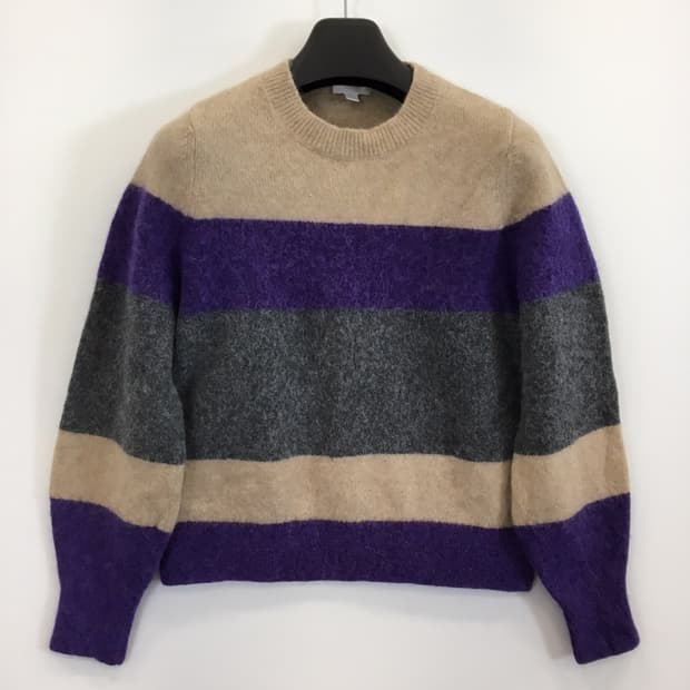 COS 코스 앙고라 컬러블록니트 M