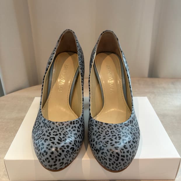 브루노말리 천연가죽 레오파드 펌프스 (230)