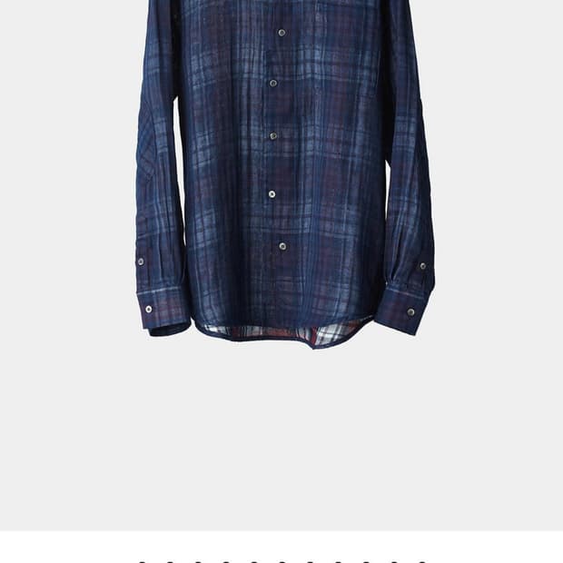 2) 해칭룸 셔츠 Archive Shirt / Blue check