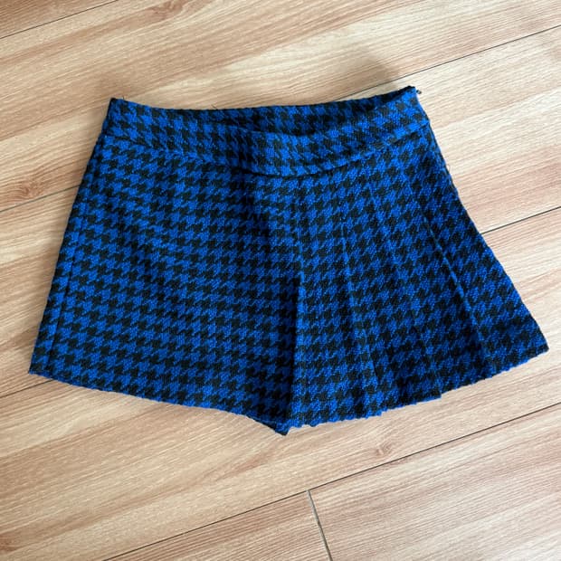 ZARA 하운드투스 체크 치마바지