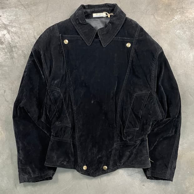 빈티지 벨벳 바이커 자켓
