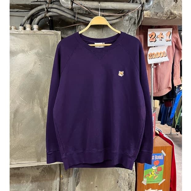 메종키츠네 맨투맨 퍼플 2XL #csz3158